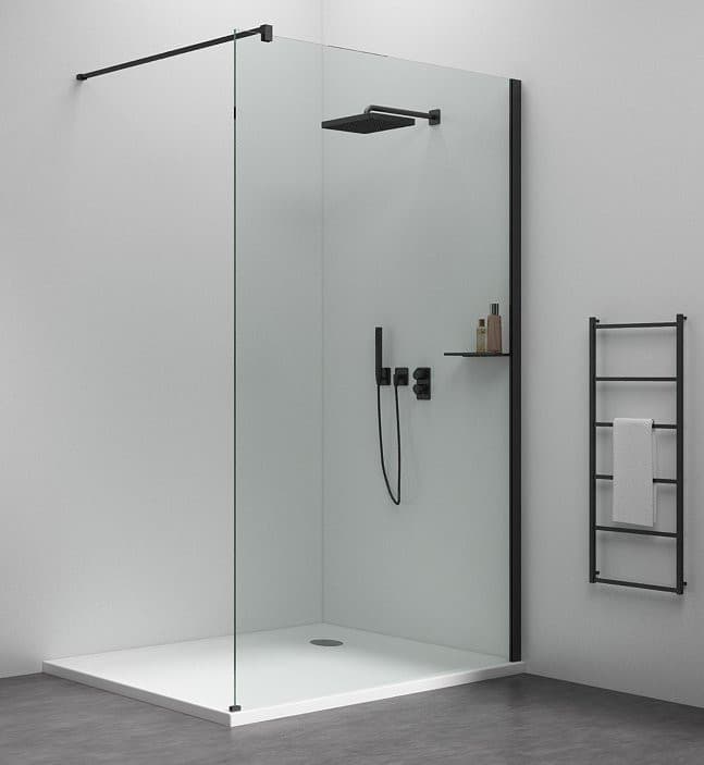 ESCA SHELF półka na profil 230x120mm czarny mat