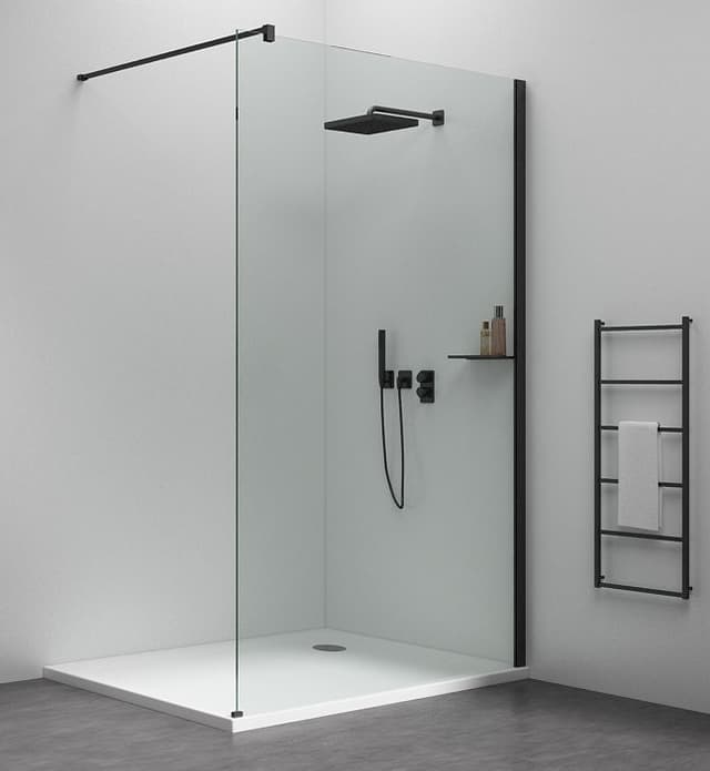 ESCA SHELF półka na profil 230x120mm czarny mat