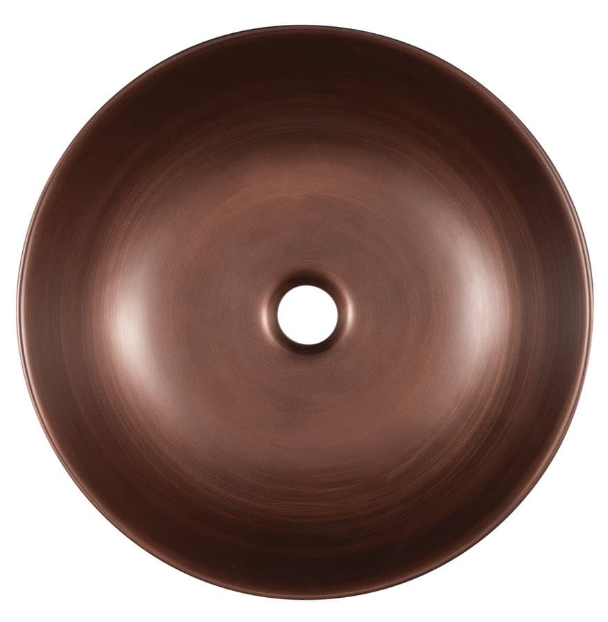 PRIORI umywalka ceramiczna nablatowa, Ø 41,5cm, miedź