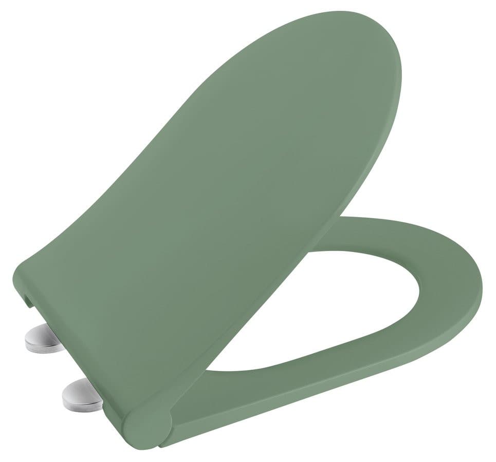 BRILLA deska WC slim Soft Close, zielony mat