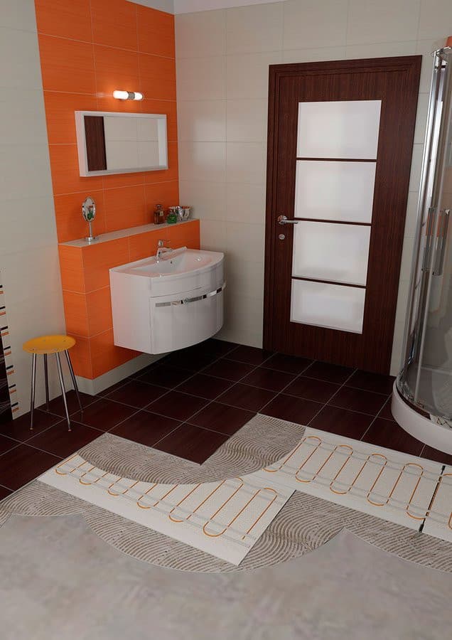 WARM TILES matowa mata grzejna 4,2 m2, 670 W, dwużyłowa