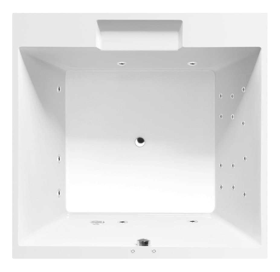 CAME wanna z hydromasażem, 175x175x50cm, Attraction Hydro, chrom