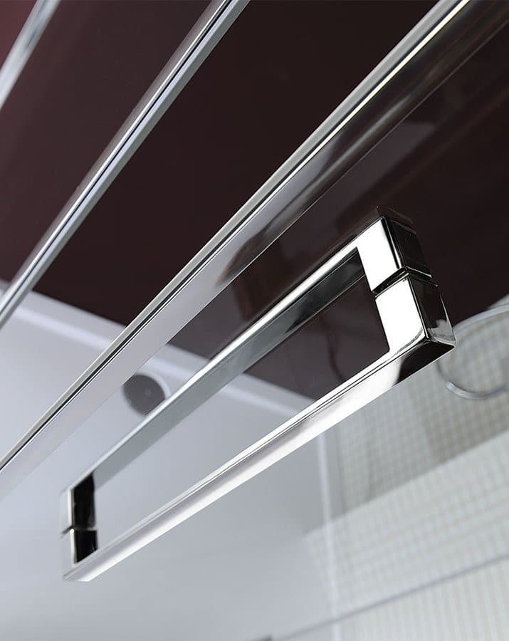 LUCIS LINE uchwyt prysznicowy, chromowany, 340 mm (para)