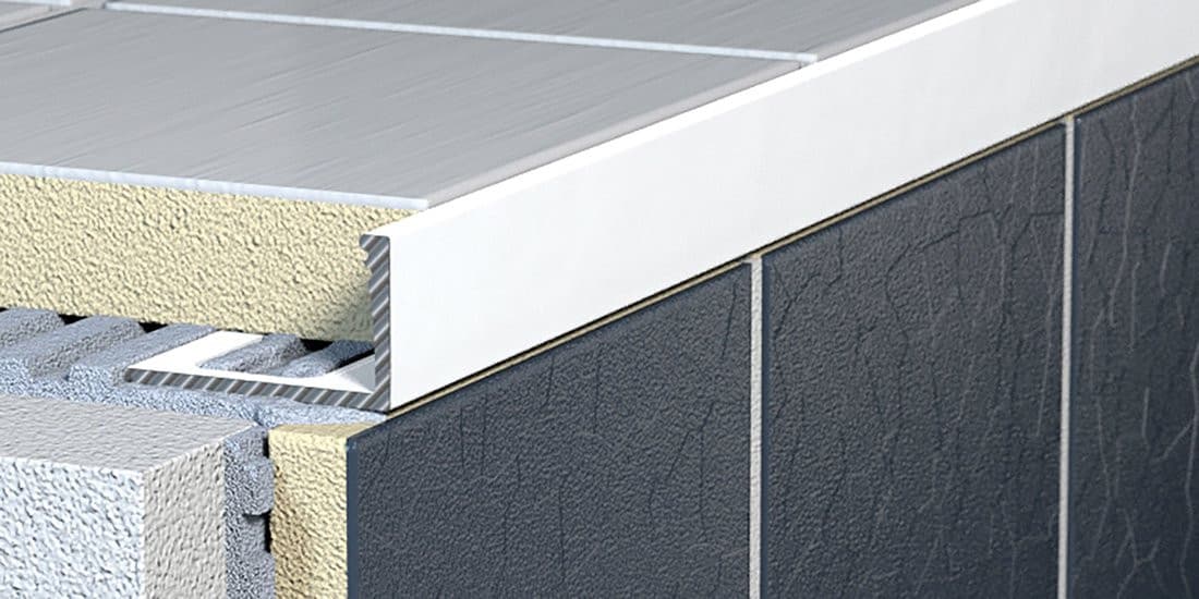 LIstwa wykończeniowa L, L250cm, 12,5mm, aluminium, komaxyt biały