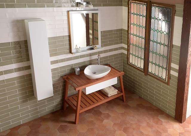 TERUEL umywalka nablatowa ceramiczna 59x39 cm, biała