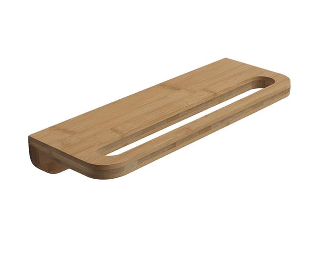 HIMALAYA półka z uchwytem na ręczniki bambusowa 400x145mm