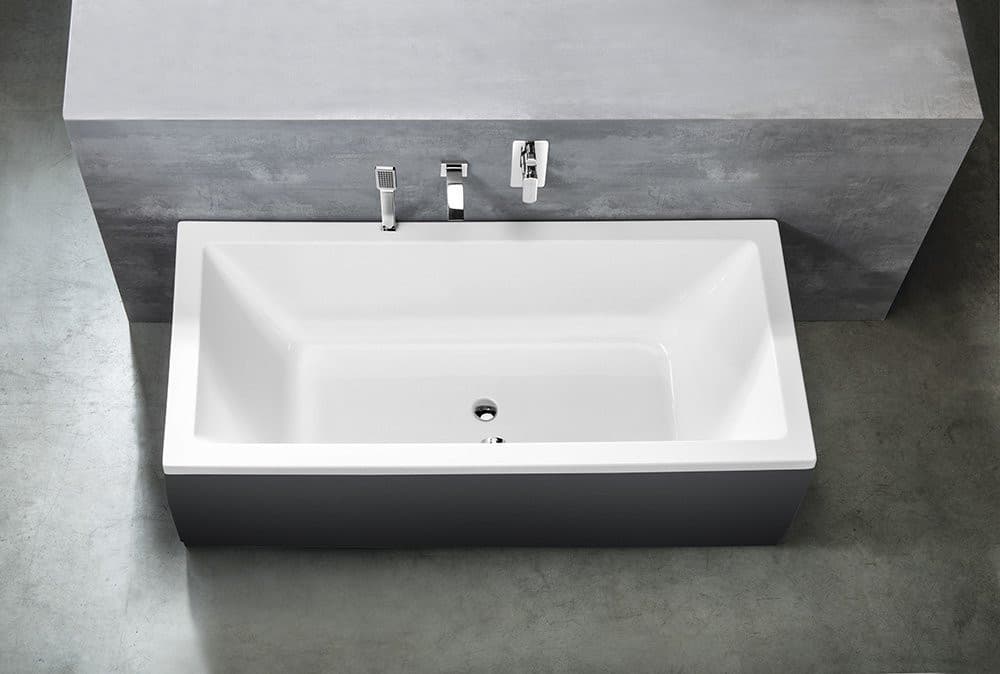 NISA wanna prostokątna akryl 170x75x42 cm, biała
