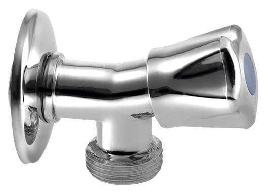 Zawór pralki z zaworem zwrotnym 1/2" x 3/4", chromowany