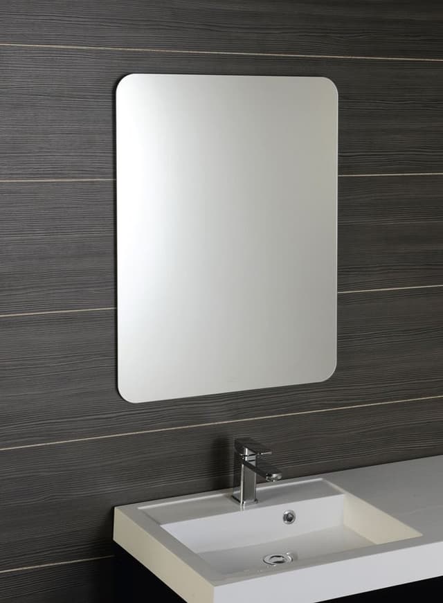 ISHAPE lustro prostokątne 60x80cm z zaokrąglonymi rogami, bez mocowań