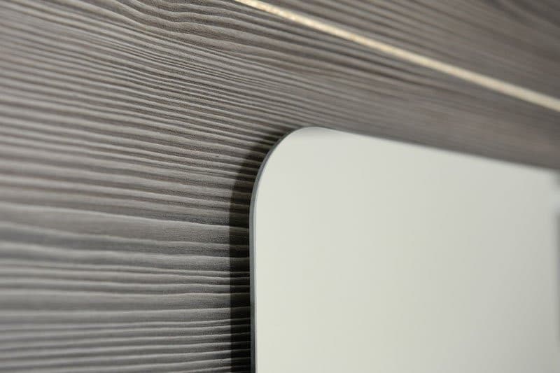 ISHAPE lustro prostokątne 60x80cm z zaokrąglonymi rogami, bez mocowań