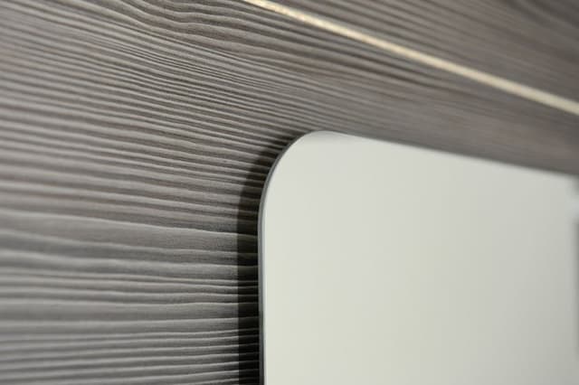 ISHAPE lustro prostokątne 60x80cm z zaokrąglonymi rogami, bez mocowań