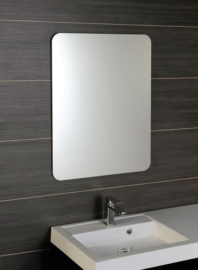 ISHAPE lustro prostokątne 50x90 cm, zaokrąglone rogi, bez mocowań