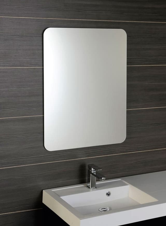 ISHAPE lustro prostokątne 50x90 cm, zaokrąglone rogi, bez mocowań