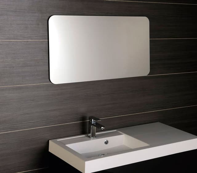 ISHAPE lustro 120x60 cm z zaokrąglonymi rogami, bez mocowań