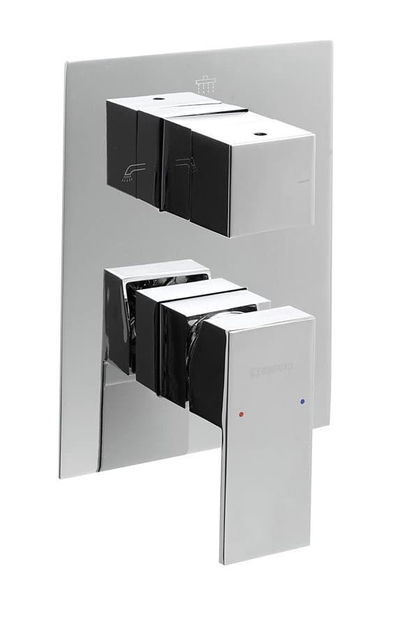 LATUS bateria prysznicowa podtynkowa, 3-funkcyjna, chrom