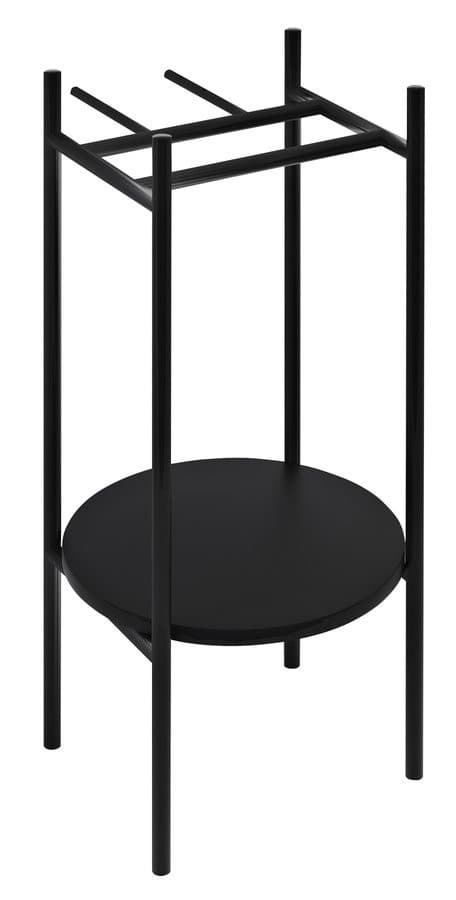Konsola pod umywalkę PUNO, czarna (375x830x448 mm)