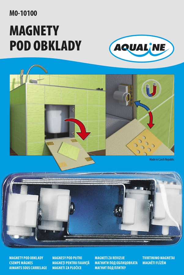Magnesy pod płytki do drzwi rewizyjnych Aqualine 1 szt.