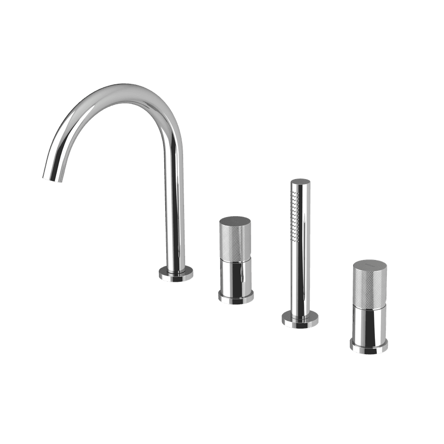 Bateria wannowa ULTRATAP 4-otworowa na brzeg wanny, chrom