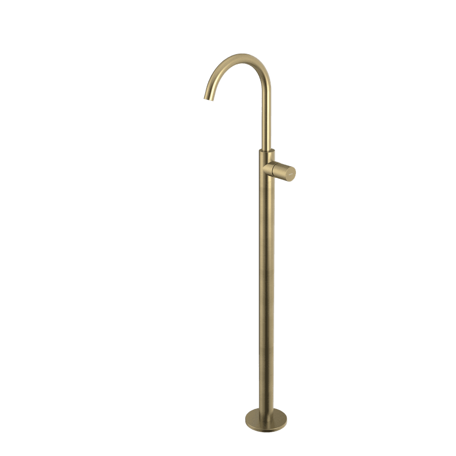 ULTRATAP bateria umywalkowa podłogowa, złoto mat (1125 mm)