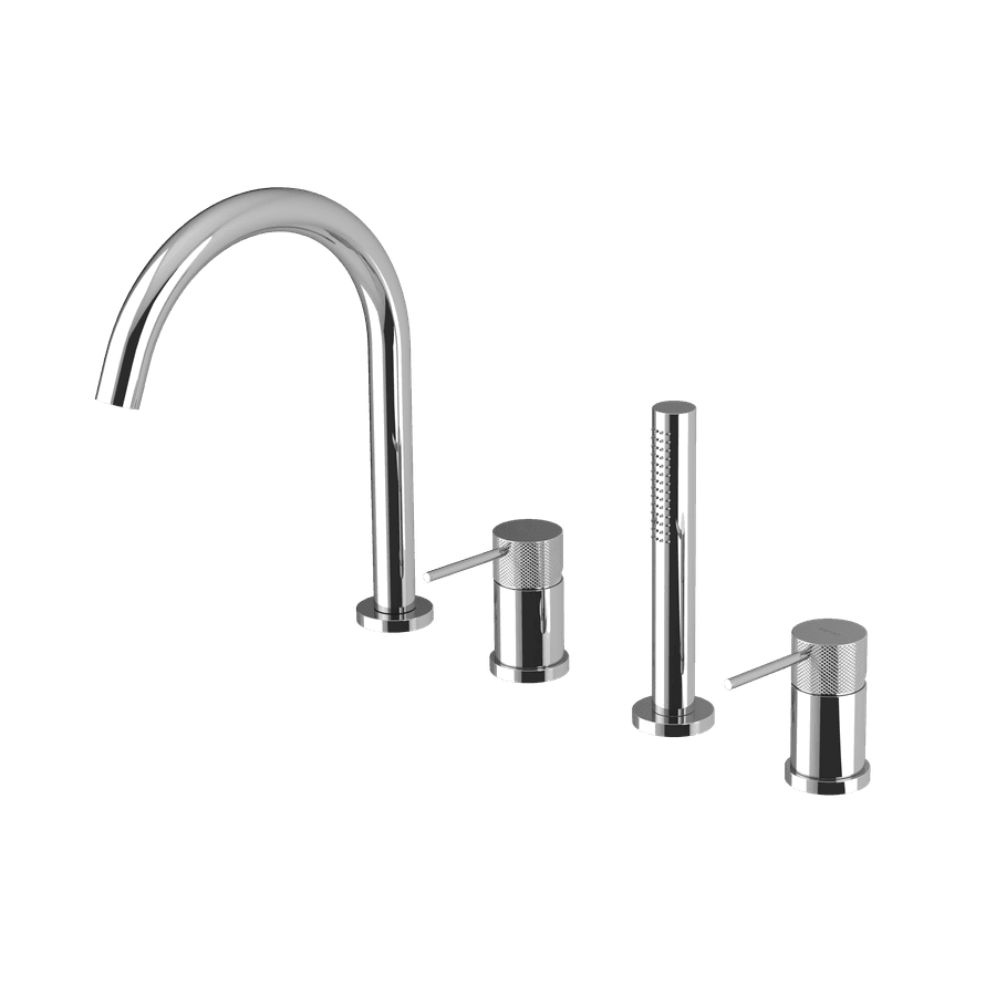 ULTRASAN bateria wannowa 4-otworowa na brzeg wanny, chrom