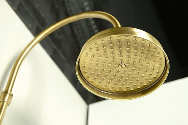 ANTEA zestaw prysznicowy z baterią termostatyczną, brązowy