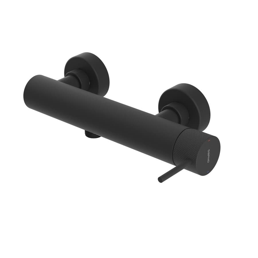 ULTRASAN bateria prysznicowa ścienna, czarny mat (OB 262)