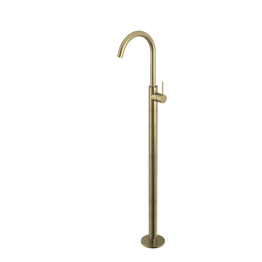 ULTRASAN bateria umywalkowa podłogowa w kolorze złotym mat (1125 mm)