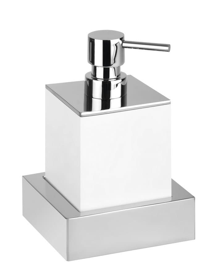 X-STEEL dozownik mydła do postawienia 200ml, kanciasty biały