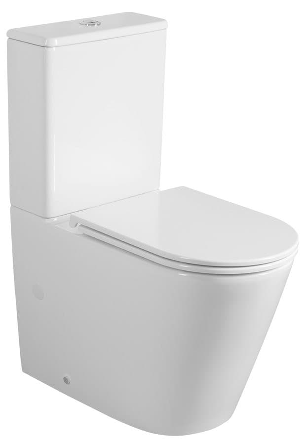 DARIO RIMLESS kompakt WC, odpływ poziomy/pionowy, ceramika biała