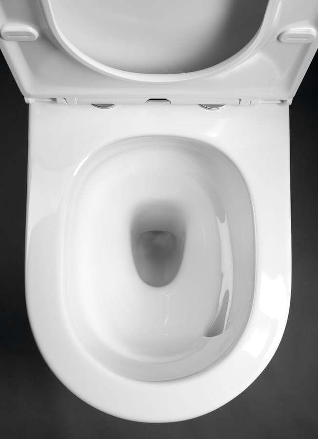 DARIO RIMLESS kompakt WC, odpływ poziomy/pionowy, ceramika biała