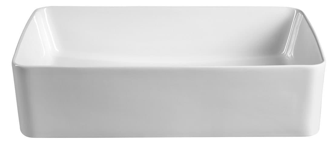 Ceramiczna umywalka nablatowa 54x33cm, biały