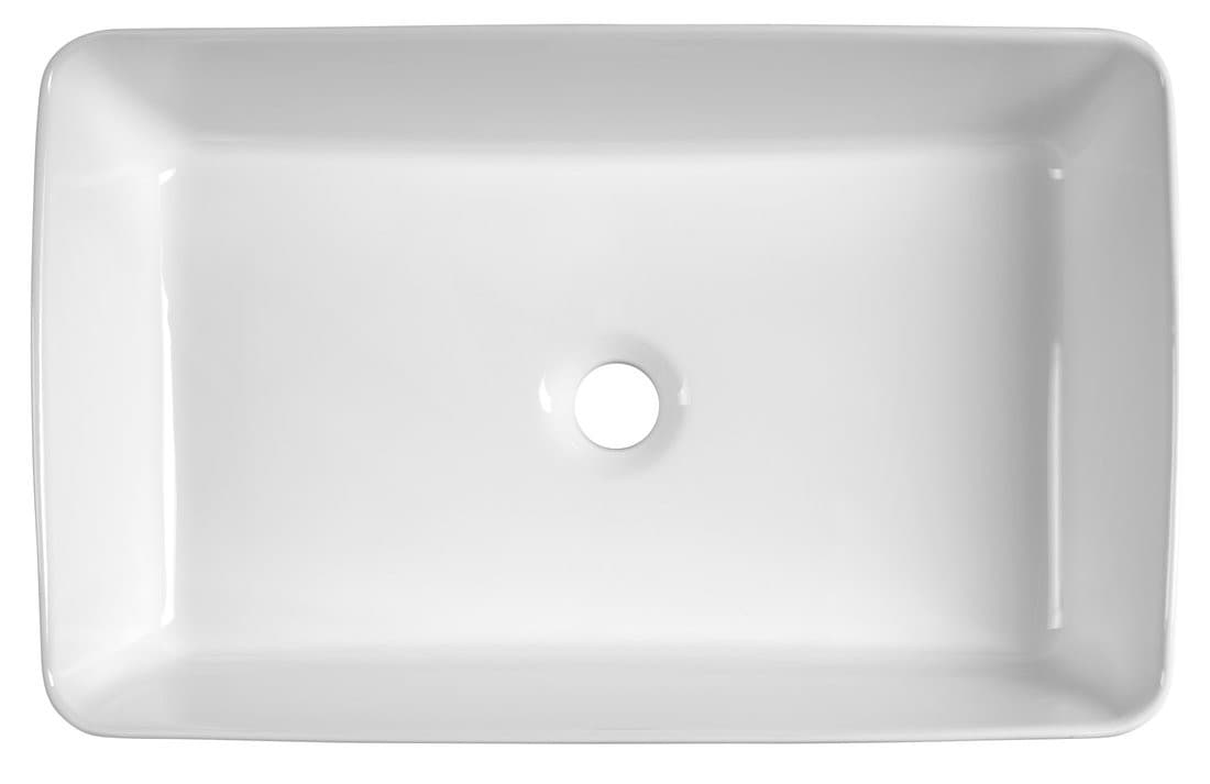 Ceramiczna umywalka nablatowa 54x33cm, biały