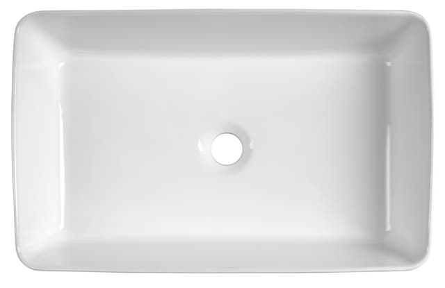Ceramiczna umywalka nablatowa 54x33cm, biały