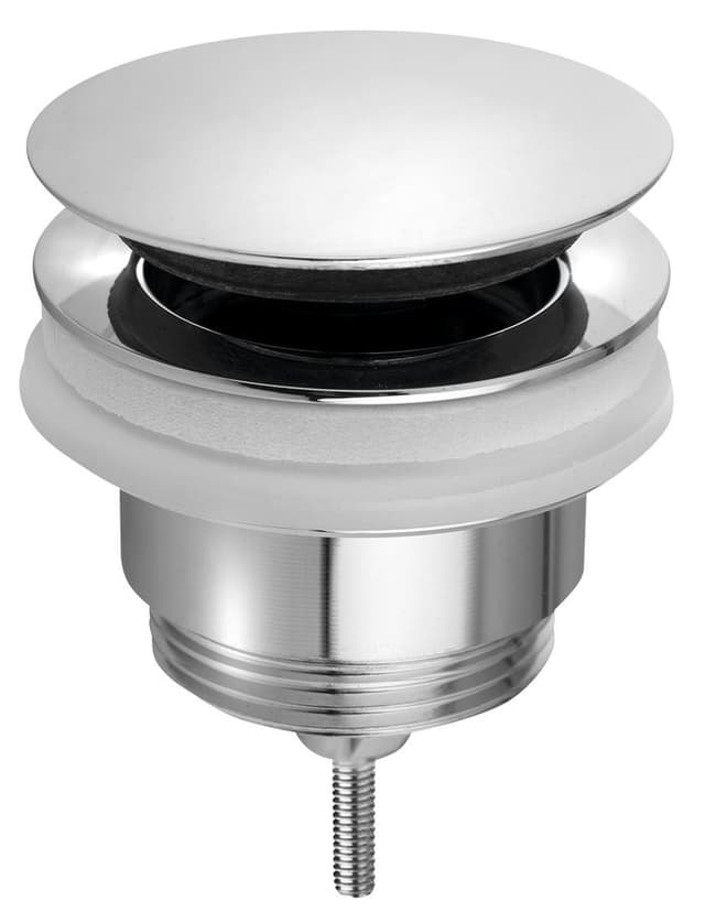 Odpływ umywalkowy 5/4”, Click-Clack, duży korek, 10-45mm, chrom