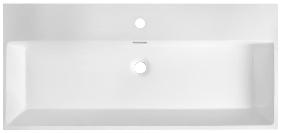 AQUATIC umywalka, odlew marmurowy, 100x46cm, biały