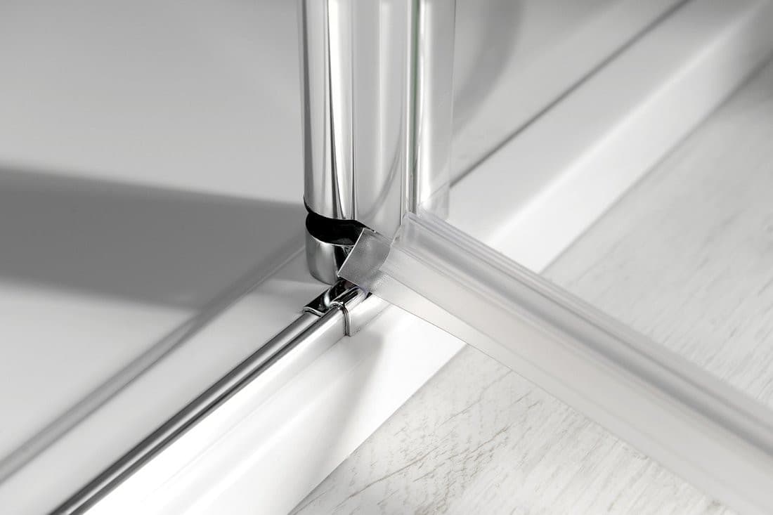 ONE drzwi prysznicowe jednoskrzydłowe 1100 mm, szkło czyste z wykończeniem Coated Glass
