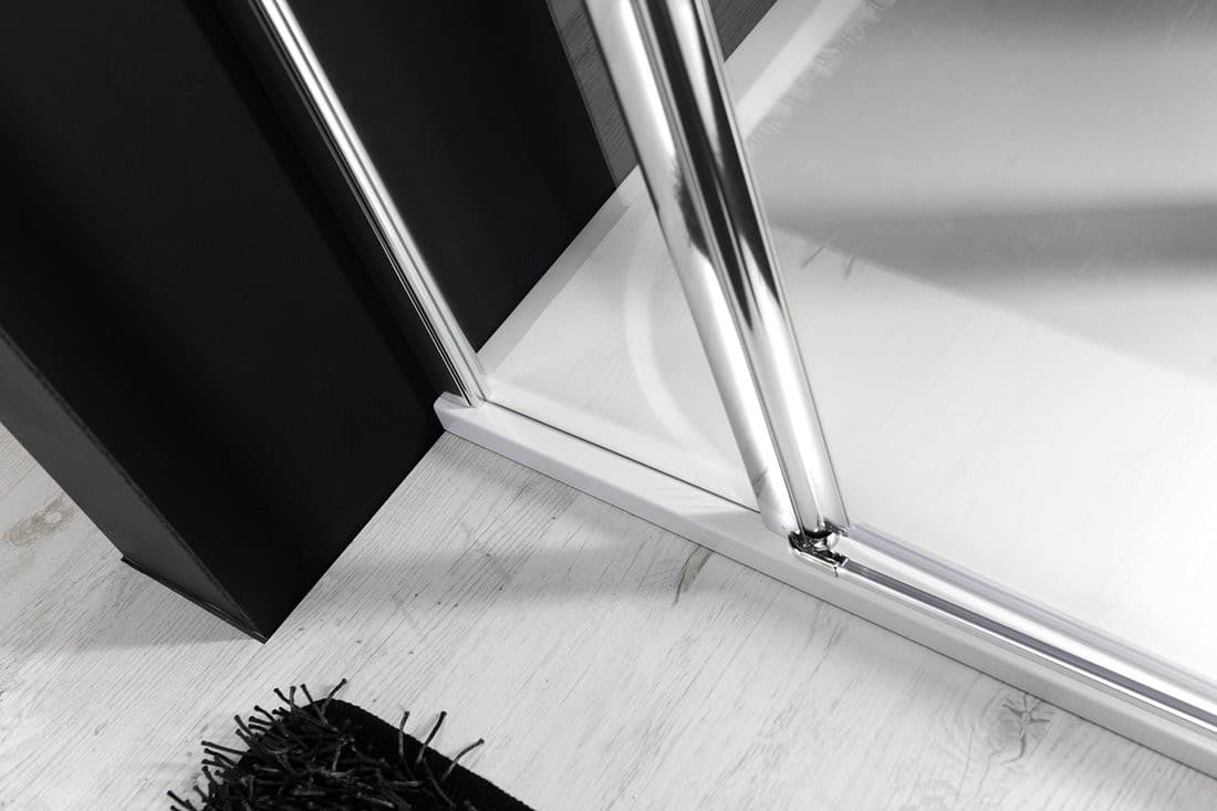 ONE drzwi prysznicowe jednoskrzydłowe 1100 mm, szkło czyste z wykończeniem Coated Glass