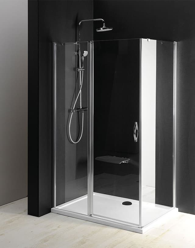 ONE drzwi prysznicowe jednoskrzydłowe 1100 mm, szkło czyste z wykończeniem Coated Glass