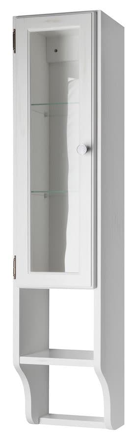 RETRO szafka do lustra 25x115cm, starobiała lewa