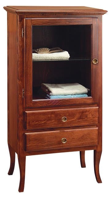 RETRO szafka 60x120x38 cm z drewna bukowego, lewa