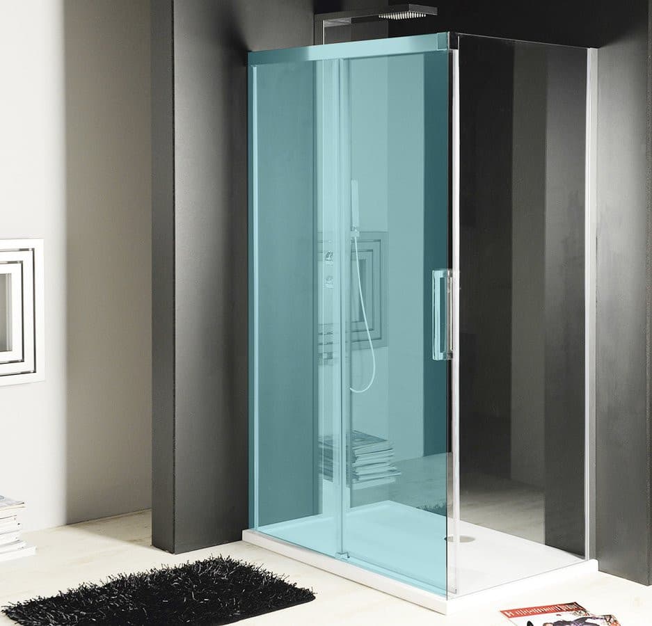 FONDURA ścianka boczna 800 mm, szkło czyste, Coated Glass