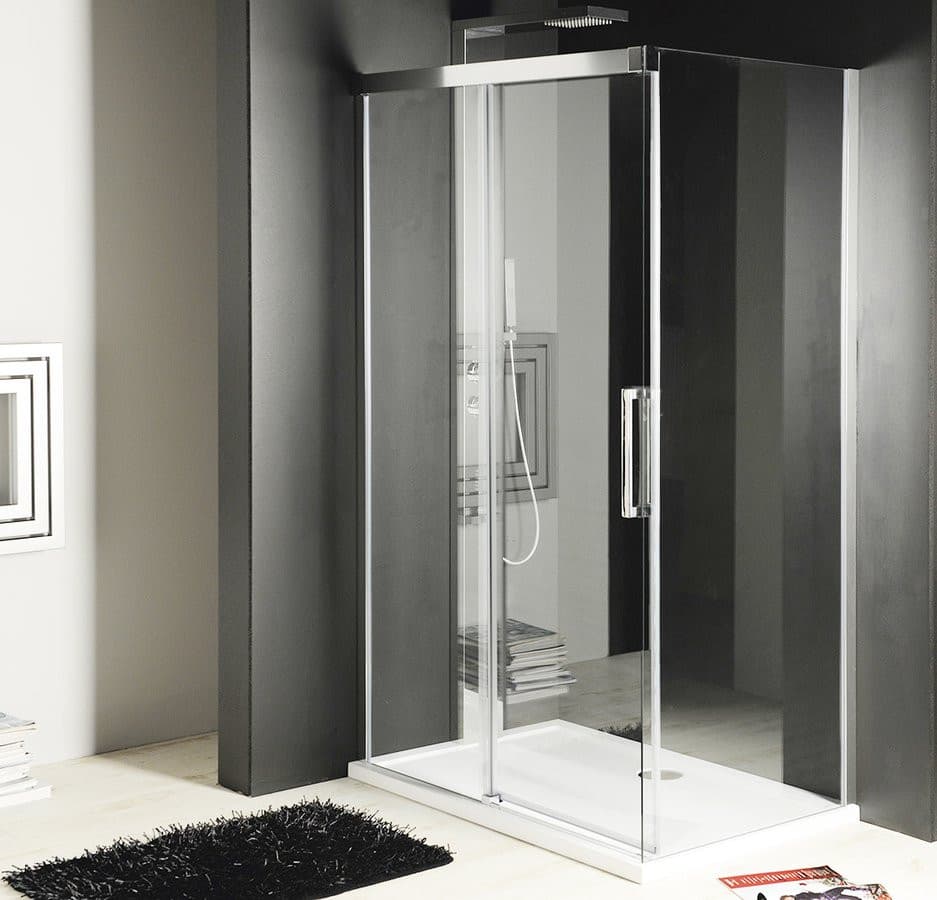 FONDURA ścianka boczna 800 mm, szkło czyste, Coated Glass