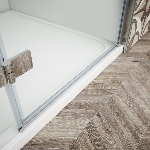 TRINITY CHROME kabina prysznicowa 800x800mm, szkło czyste, lewe