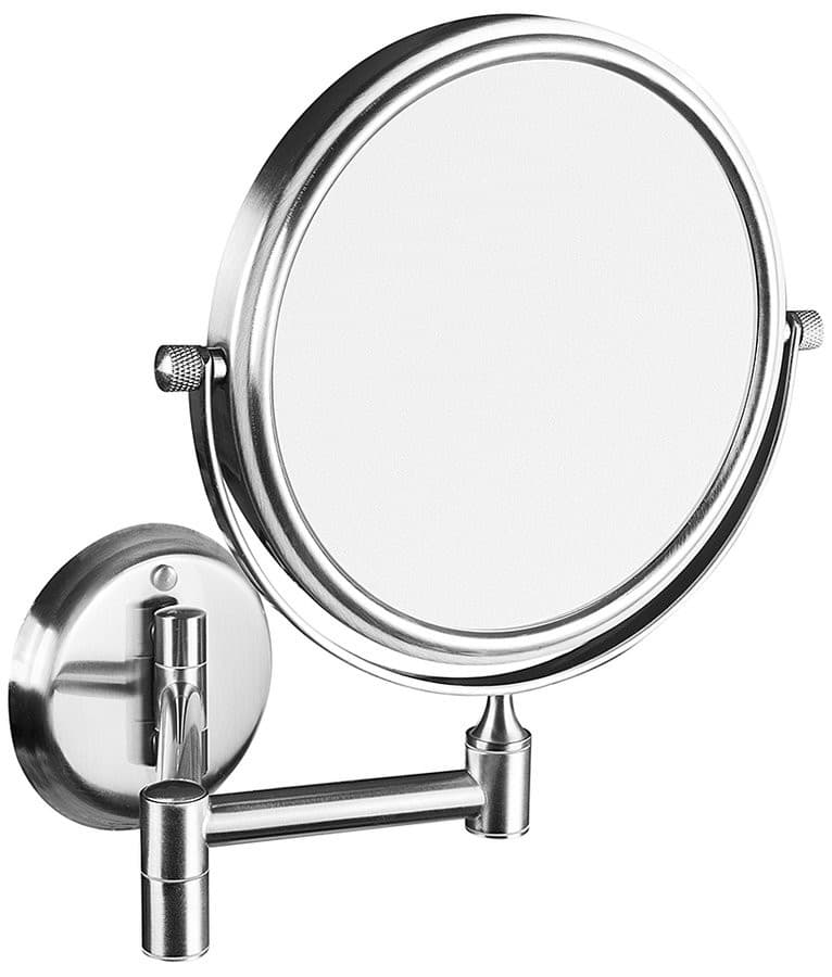 Wiszące lusterko kosmetyczne dwustronne 140mm, chromowane