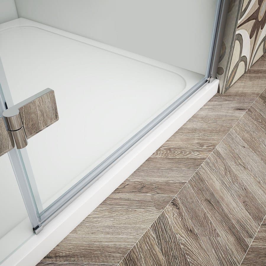 TRINITY CHROME kabina prysznicowa 900x800mm, szkło matowe lewe
