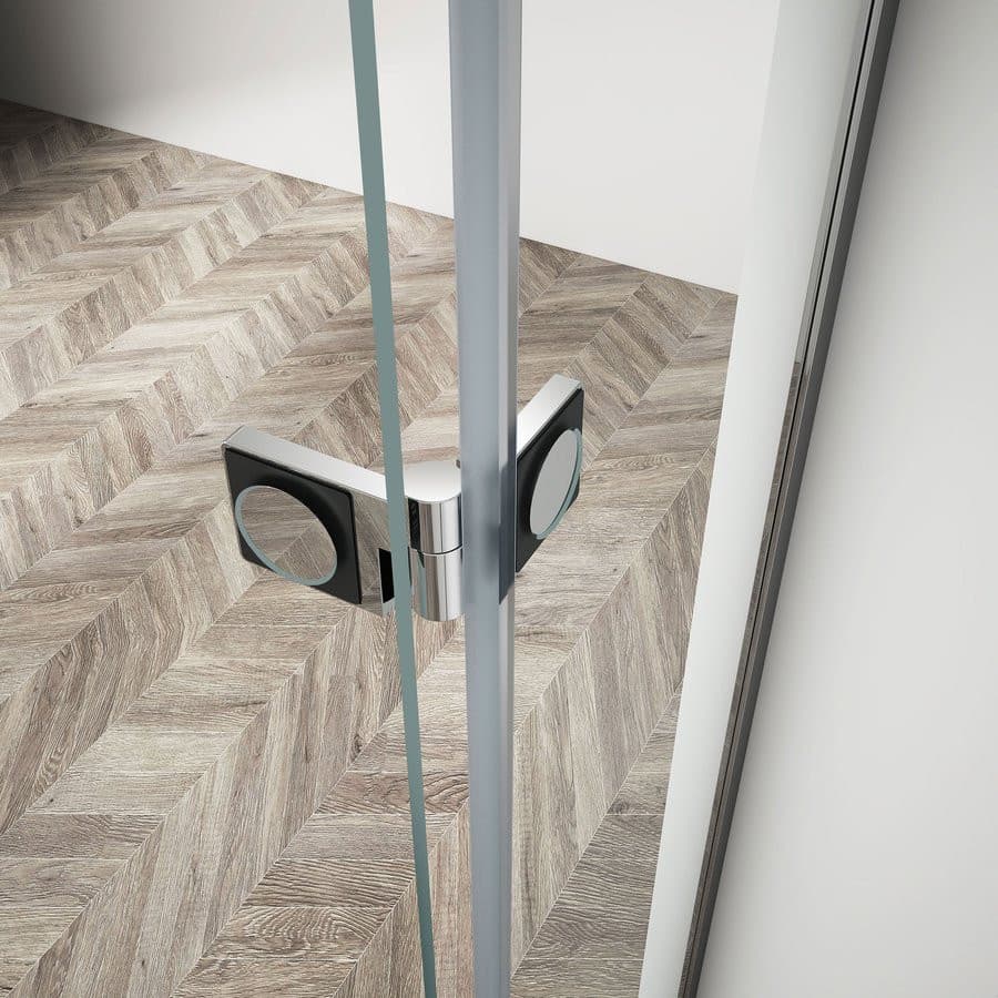 TRINITY CHROME kabina prysznicowa 800x900mm, szkło matowe, lewy otwierany
