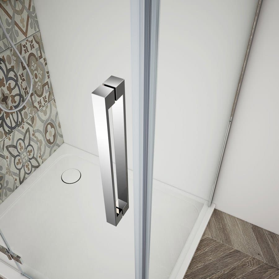 TRINITY CHROME kabina prysznicowa 800x900mm, szkło matowe, lewy otwierany