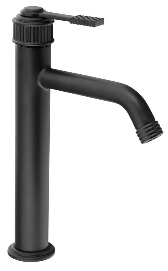 VERSI bateria umywalkowa, czarna matowa, wysokość 240mm