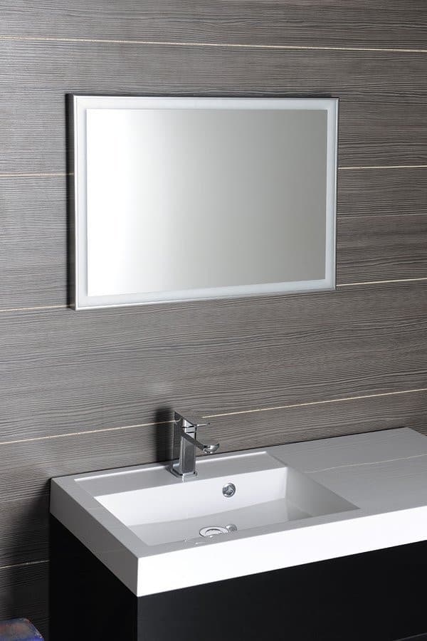 LUMINAR lustro prostokątne z oświetleniem LED 900x500mm, chrom