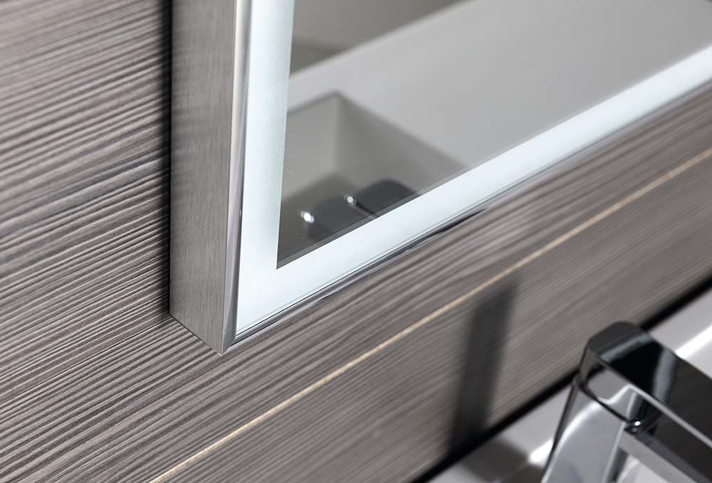 LUMINAR lustro prostokątne z oświetleniem LED 900x500mm, chrom